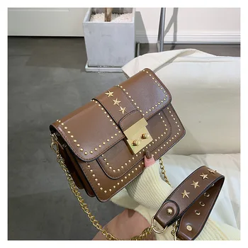 Sexy fashion bag female 2020 new popular personality rivet small square bag women bag shoulder chain bag lock crossbody bag
Sexy fashion bag female 2020 new popular personality rivet small square bag women bag shoulder chain bag lock crossbody bag