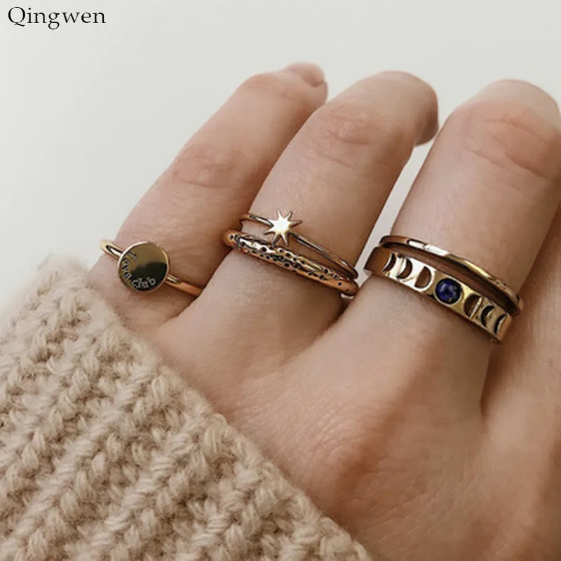 Qingwen 4 Style Women Water Drop Crucifix Hollow Out Shell Colored Ring Retro Knuckle Ring Metal Combination Jewelry CA2234/w
Qingwen 4 Style Women Water Drop Crucifix Hollow Out Shell Colored Ring Retro Knuckle Ring Metal Combination Jewelry CA2234/w