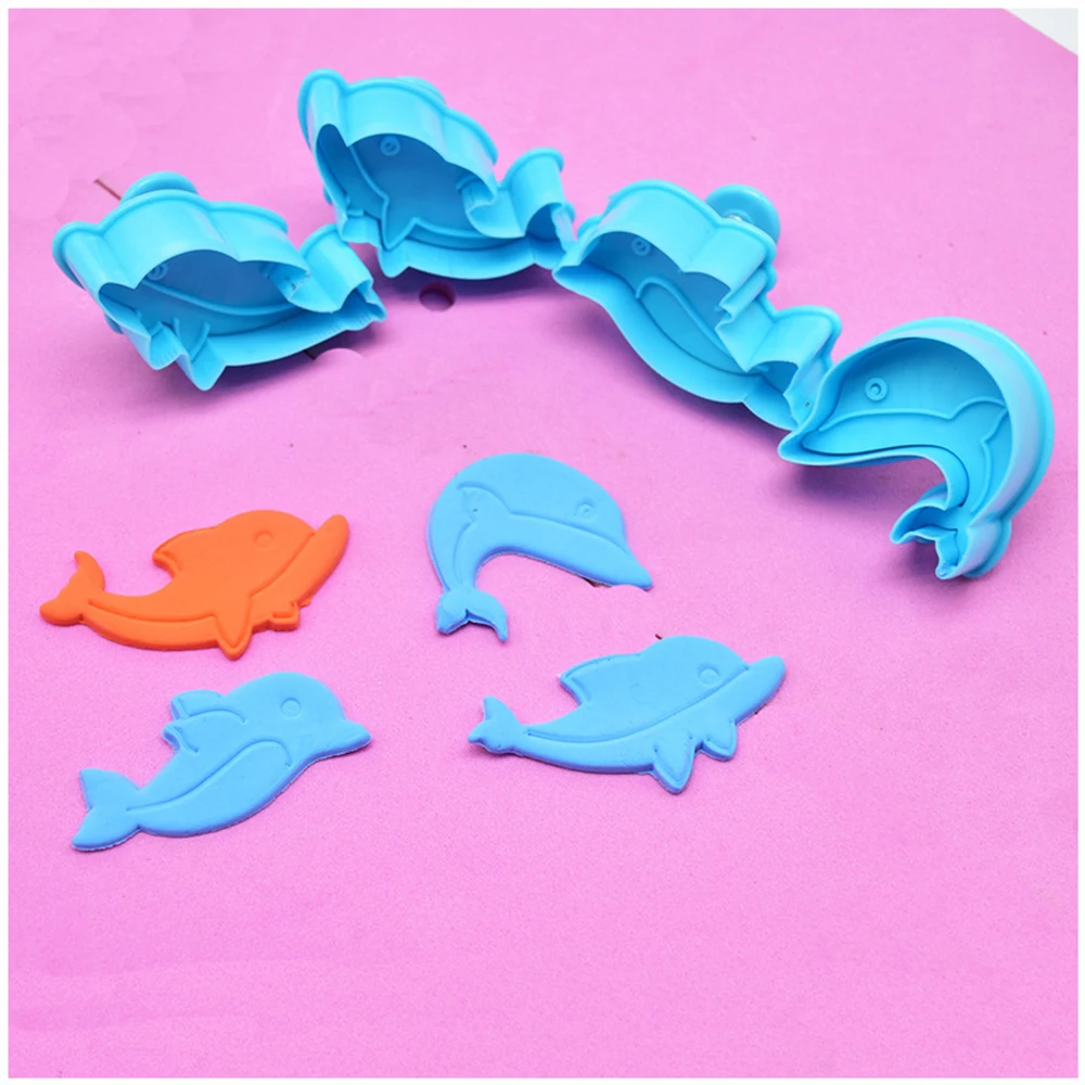 4PC/set Cute Dolphin Shape Spring Cookie Cutter Plunger Fondant Biscuit Molds Cake DIY Decorating Baking Tools
4PC/set Cute Dolphin Shape Spring Cookie Cutter Plunger Fondant Biscuit Molds Cake DIY Decorating Baking Tools
