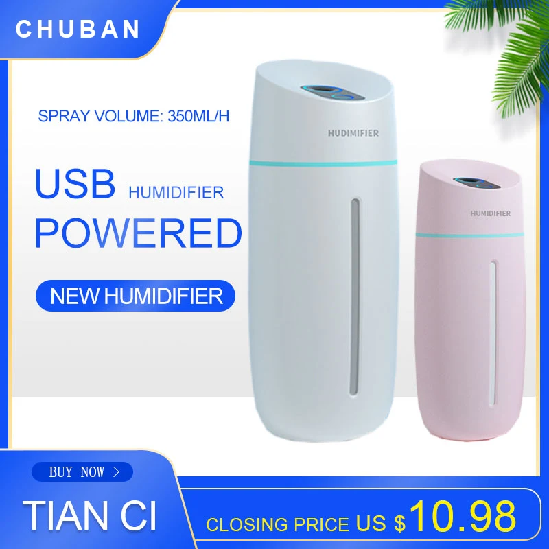 CHUBAN 260ML Creative Gift Humidifier Mini Aroma Diffuser USB Car Water Meter Atomizer Desktop Office Home Humidifier
CHUBAN 260ML Creative Gift Humidifier Mini Aroma Diffuser USB Car Water Meter Atomizer Desktop Office Home Humidifier