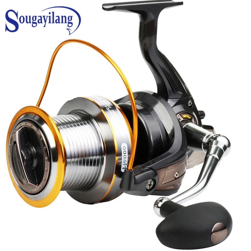 Sougayilang 3000-8000 Series Spinning Reel Aluminum Body Gear Ratio 5.2:1 Max Drag 10KG for Feeder Carp Fishing Wheel
Sougayilang 3000-8000 Series Spinning Reel Aluminum Body Gear Ratio 5.2:1 Max Drag 10KG for Feeder Carp Fishing Wheel
