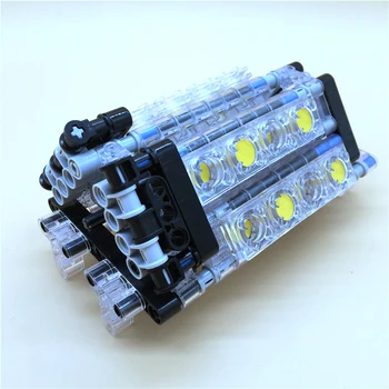 W12 Engine Technology mechanical group engine V16 cylinder MOC Brick assembly model building block compatible with logoes
W12 Engine Technology mechanical group engine V16 cylinder MOC Brick assembly model building block compatible with logoes