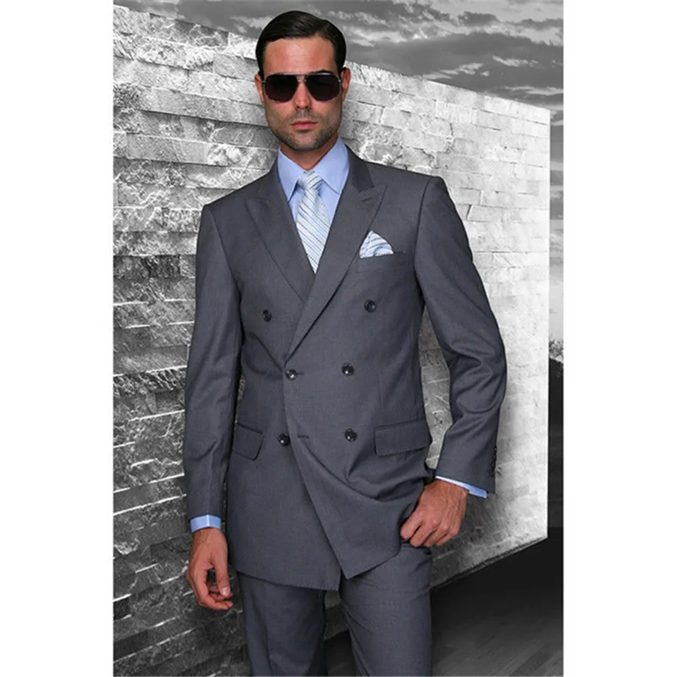 Custom Grey Double Breasted Formal Men Suits Slim Fit Skinny Tuxedo 2 Piece(Jacket+Pants)Blazer Bespoke Custom Made Mens Suit
Custom Grey Double Breasted Formal Men Suits Slim Fit Skinny Tuxedo 2 Piece(Jacket+Pants)Blazer Bespoke Custom Made Mens Suit