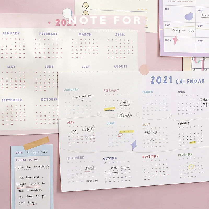 Coloffice 2021 Calendar Wall Sticker Poster Calendar Month Plan Note Function Poster Sticker Calendar 1 Set(6 Papers +1 Sticker)
Coloffice 2021 Calendar Wall Sticker Poster Calendar Month Plan Note Function Poster Sticker Calendar 1 Set(6 Papers +1 Sticker)