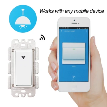 Smart Switch APP Wifi Control Wall Switch Android/IOS Wireless Light Switch Remote Control
Smart Switch APP Wifi Control Wall Switch Android/IOS Wireless Light Switch Remote Control