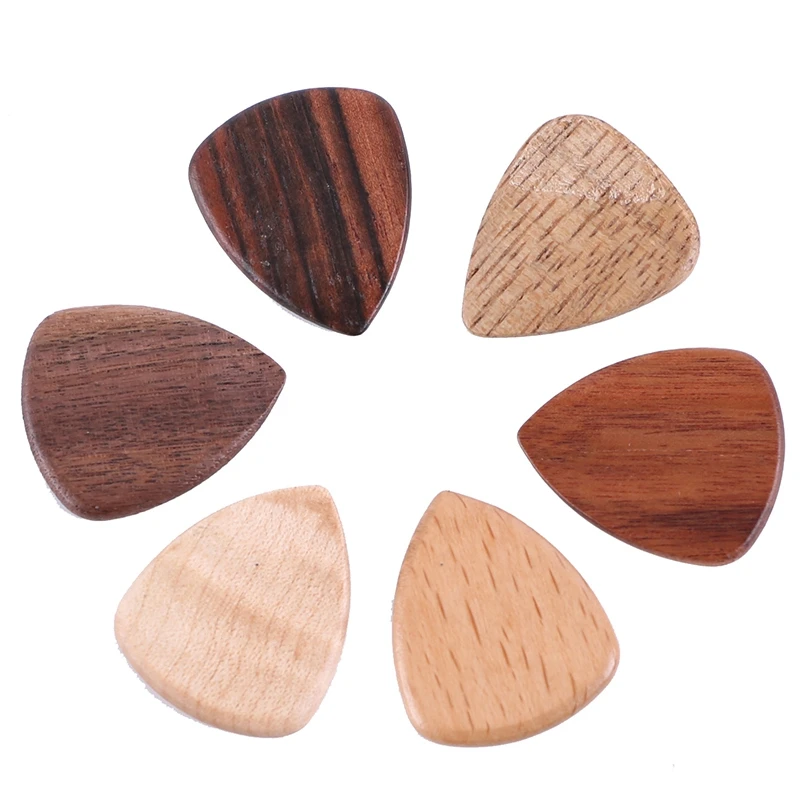 New 6Pcs Solid Wood Guitars Picks Plectrums Picks Finger Guitarra Picks for Musical Instrument Guitar Accessories
New 6Pcs Solid Wood Guitars Picks Plectrums Picks Finger Guitarra Picks for Musical Instrument Guitar Accessories