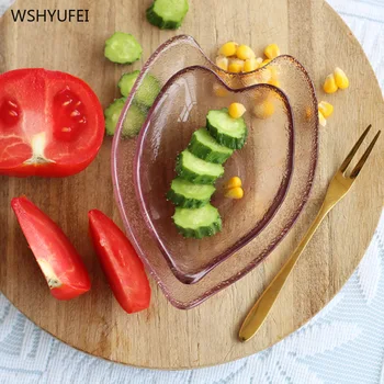 4Pcs Direct sales new light luxury creative heart pink purple cherry glass dish dessert salad plate jewelry storage decoration
4Pcs Direct sales new light luxury creative heart pink purple cherry glass dish dessert salad plate jewelry storage decoration