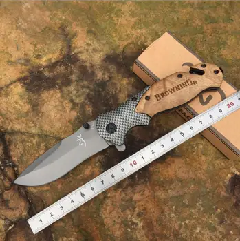 Free Shipping Browning X50 carbon fiber+rosewood Folding knife ganzo Tactical hunting knive camping survival Pocket Knife tool
Free Shipping Browning X50 carbon fiber+rosewood Folding knife ganzo Tactical hunting knive camping survival Pocket Knife tool