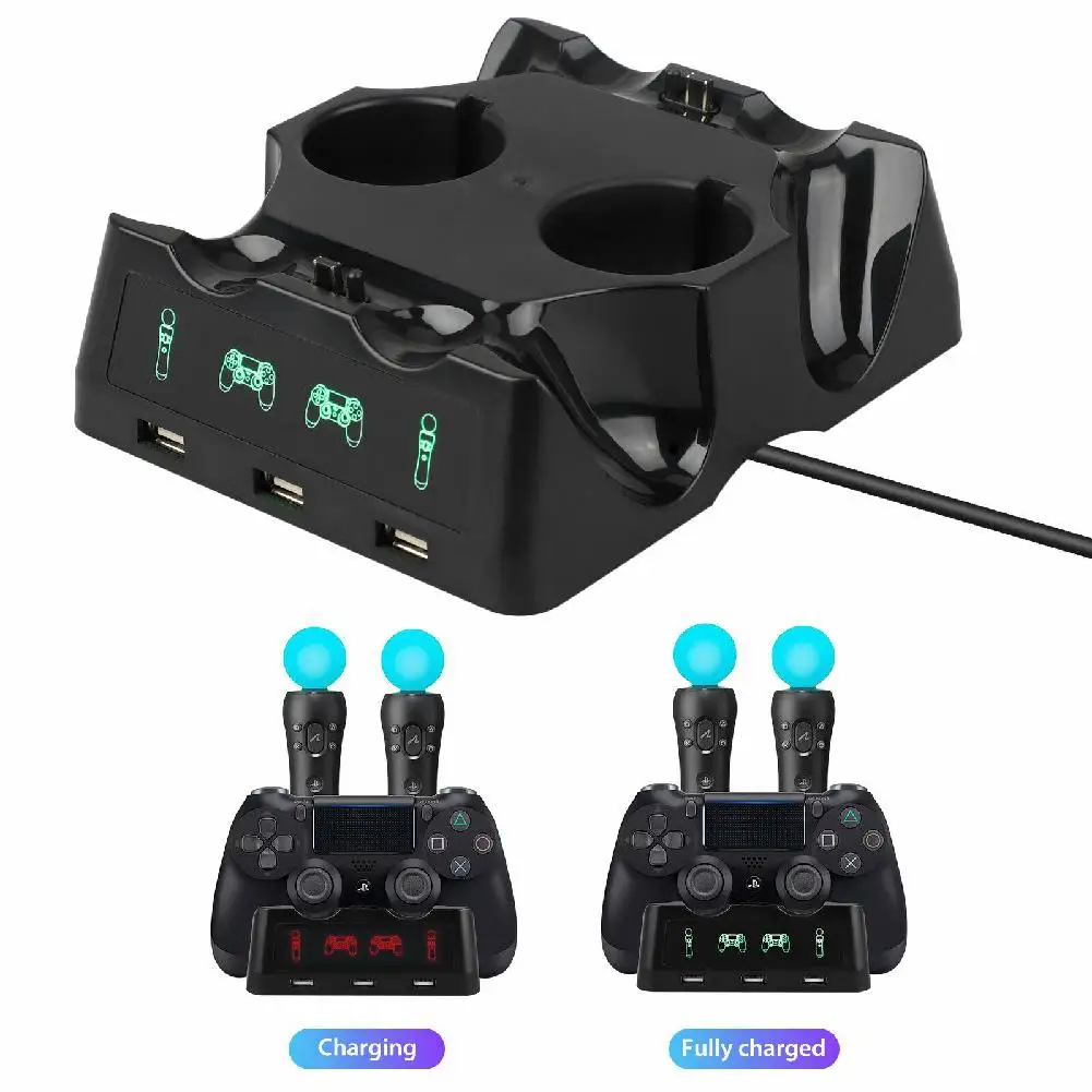 Фото 4 in 1 Controller Charging Dock Stand for Nintend Switch Pro & For Joy con Charger Station PS4/PS4 VR | Электроника