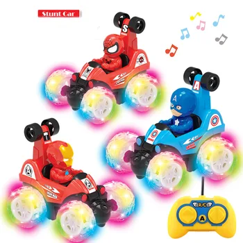 ASHADOW Remote Control Super Stunt Car RC Rolling Cool Car Avengers Spiderman Ironman Captain America Toy Car Kids Toy Boy Toy 
ASHADOW Remote Control Super Stunt Car RC Rolling Cool Car Avengers Spiderman Ironman Captain America Toy Car Kids Toy Boy Toy