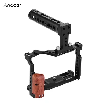 Andoer Video Camera Cage + Top Handle Kit Aluminum Alloy with Dual Cold Shoe Mount Compatible with Fujifilm X-T3/X-T2
Andoer Video Camera Cage + Top Handle Kit Aluminum Alloy with Dual Cold Shoe Mount Compatible with Fujifilm X-T3/X-T2