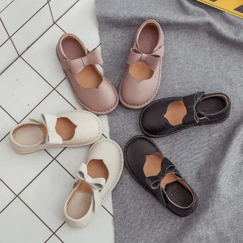 Girls Leather Shoes Bowknot Solid Color Princess Pink Moccasins Kids Casual Shoes Flat Heel Soft Sole Hook Loop Bow Shoes 26-33 
Girls Leather Shoes Bowknot Solid Color Princess Pink Moccasins Kids Casual Shoes Flat Heel Soft Sole Hook Loop Bow Shoes 26-33