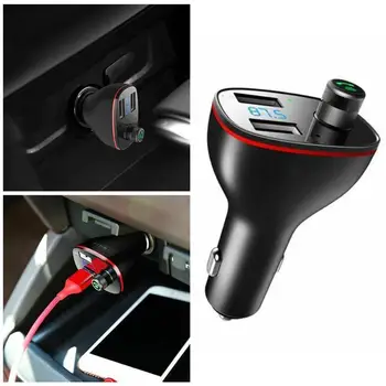 Dual USB Car Charger B300 Bluetooth 4.2 FM Transmitter Digital 3.4A Intelligent Distribution Current Fast Quick Charging
Dual USB Car Charger B300 Bluetooth 4.2 FM Transmitter Digital 3.4A Intelligent Distribution Current Fast Quick Charging