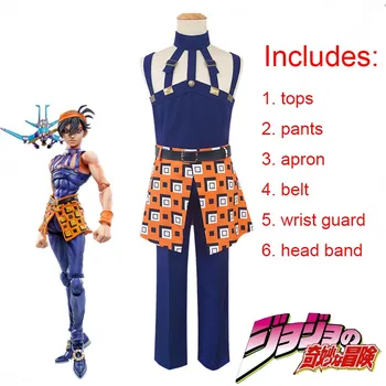 nime JOJO JoJo's Bizarre Adventure Cosplay Costume Ghirga Narancia Uniforms Men Women Cosplay Outfit Dress Halloween Costumes 
nime JOJO JoJo's Bizarre Adventure Cosplay Costume Ghirga Narancia Uniforms Men Women Cosplay Outfit Dress Halloween Costumes