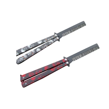 2x White /Red Hairdresser Stainless Steel Butterfly Training Combs Vintage Skeleton Folding Knife Practice Hair Brushes
2x White /Red Hairdresser Stainless Steel Butterfly Training Combs Vintage Skeleton Folding Knife Practice Hair Brushes