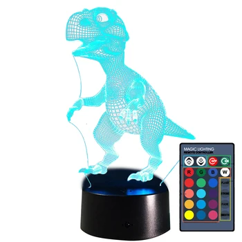 Creative USB Change 3D Dinosaur LED Light Home Decor Bedroom Night Light Models Crack Models Fashion
Creative USB Change 3D Dinosaur LED Light Home Decor Bedroom Night Light Models Crack Models Fashion