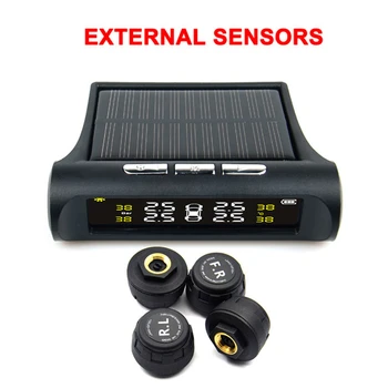 Solar TPMS Car Tire Pressure Alarm Monitor System 4 Wheel Internal External Tyre Sensor Temperature Alert
Solar TPMS Car Tire Pressure Alarm Monitor System 4 Wheel Internal External Tyre Sensor Temperature Alert