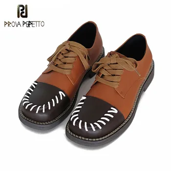 Prova Perfetto Zapatos De Mujer Flat Shoes Women's Casual Shoes Genuine Leather Mixed Color Comfortable Shoes Chaussure Femme
Prova Perfetto Zapatos De Mujer Flat Shoes Women's Casual Shoes Genuine Leather Mixed Color Comfortable Shoes Chaussure Femme