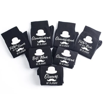 Custom Anytext Logo Groom Wedding Socks, Personalised Bestman/Groomsman/Father of the Groom/ Father of the Bride Wedding Gift
Custom Anytext Logo Groom Wedding Socks, Personalised Bestman/Groomsman/Father of the Groom/ Father of the Bride Wedding Gift