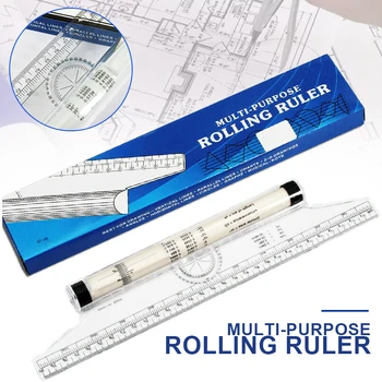 30cm Roller Ruler Multi-Purpose Metric Parallel Rolling Ruler Drawing Balancing Scale Ruler Technology Mapping Roller Foot
30cm Roller Ruler Multi-Purpose Metric Parallel Rolling Ruler Drawing Balancing Scale Ruler Technology Mapping Roller Foot