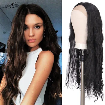 XUANGUANG Long Wavy Hair Synthetic Lace Front Wig Black Center Part Cosplay Wig Glueless Front Lace Wigs for Women
XUANGUANG Long Wavy Hair Synthetic Lace Front Wig Black Center Part Cosplay Wig Glueless Front Lace Wigs for Women