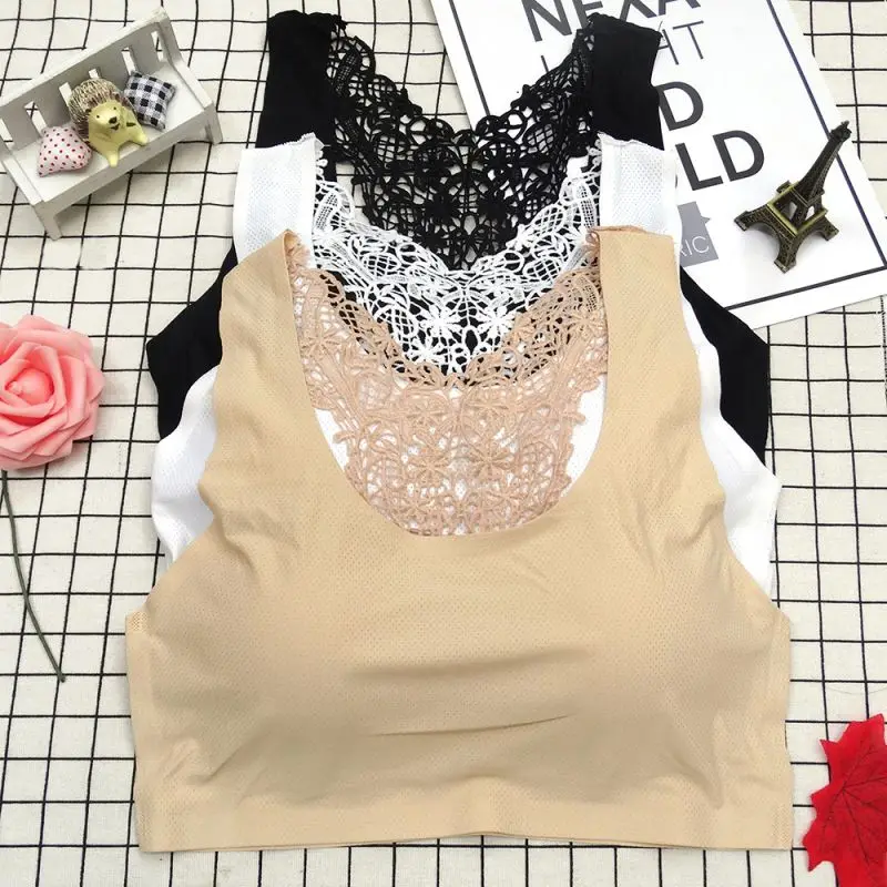 X Fashion Ice Silk Without Traces Hollow Beauty Back Padded Base Bottom Bra Without Steel Ring Sports Non-adjusted Straps Bra
X Fashion Ice Silk Without Traces Hollow Beauty Back Padded Base Bottom Bra Without Steel Ring Sports Non-adjusted Straps Bra