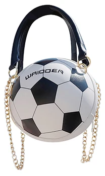 QZUnique Women's PU Football Shoulder Bag Round Spherical Crossbody Bag Colorful Purse Handbag White
QZUnique Women's PU Football Shoulder Bag Round Spherical Crossbody Bag Colorful Purse Handbag White