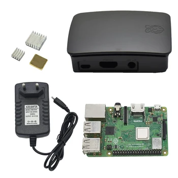 4 in 1 for Raspberry Pi 3 Model B+(Plus) with Abs Case ,Heatsinks+ 5V 3A Power Adapter for Raspberry Pi 3B
4 in 1 for Raspberry Pi 3 Model B+(Plus) with Abs Case ,Heatsinks+ 5V 3A Power Adapter for Raspberry Pi 3B