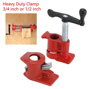 3/4 1/2 Inch Cast Iron Heavy Wood Gluing Pipe Clamp Clip Set Woodworking Carpenter Tool Quick Release
3/4 1/2 Inch Cast Iron Heavy Wood Gluing Pipe Clamp Clip Set Woodworking Carpenter Tool Quick Release