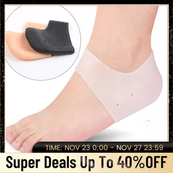 2Pcs Moisturizing Gel Silicon Plantar Fasciitis Therapy Wrap Heel Protect Socks Foot Heel Pain Relief Sleeve Ankle Support Brace 
2Pcs Moisturizing Gel Silicon Plantar Fasciitis Therapy Wrap Heel Protect Socks Foot Heel Pain Relief Sleeve Ankle Support Brace