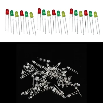 175 Pcs m Red Green Yellow Assorted Color LED Light Emitting Diodes, 75 Pcs 3m & 100Pcs 29 mm
175 Pcs m Red Green Yellow Assorted Color LED Light Emitting Diodes, 75 Pcs 3m & 100Pcs 29 mm