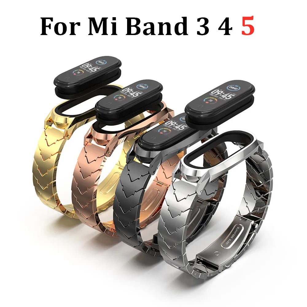 Duoteng For Xiaomi Mi Band 5 Strap Metal Stainles Steel Bracelet for Miband 3 4 Strap Compatible Bracelet Smart Watch Wristbands 
Duoteng For Xiaomi Mi Band 5 Strap Metal Stainles Steel Bracelet for Miband 3 4 Strap Compatible Bracelet Smart Watch Wristbands