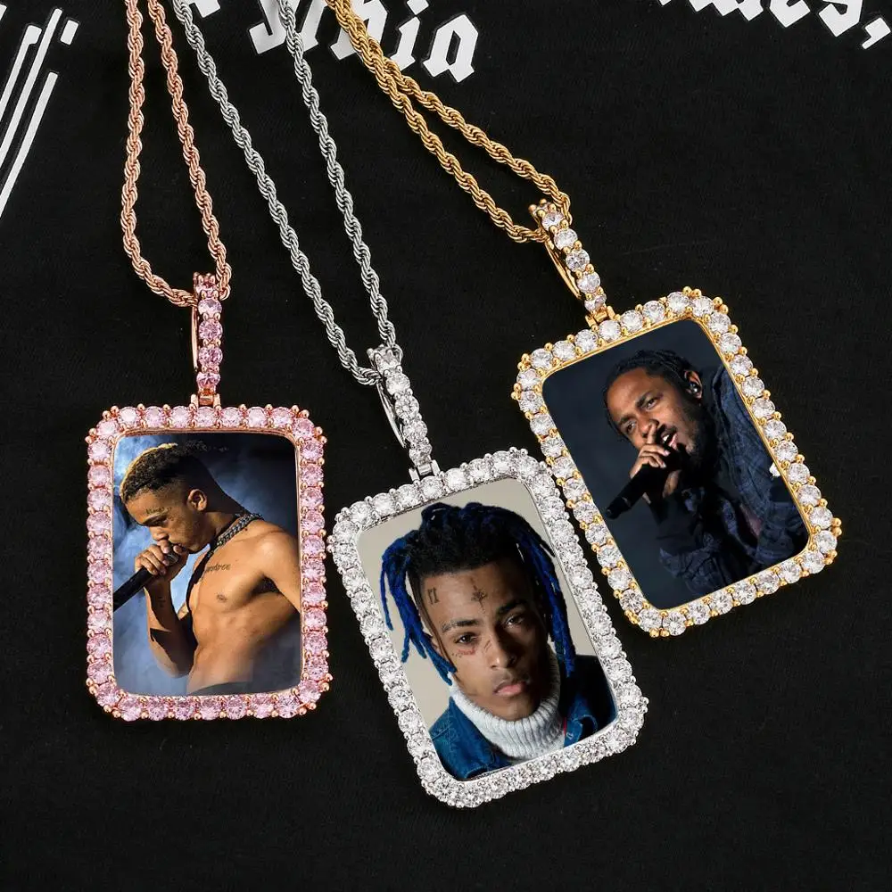 Square Medallions Custom Photo Pendant Necklace Men Hip Hop Jewelry Purple Zircon Pendant Custom Engraved Name Memory Necklace
Square Medallions Custom Photo Pendant Necklace Men Hip Hop Jewelry Purple Zircon Pendant Custom Engraved Name Memory Necklace