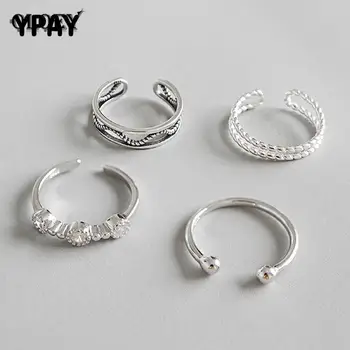 YPAY Genuine 925 Sterling Silver Finger Rings for Women 4 PCS/SET Vintage Simple Opening Adjustable Ring Fine Jewelry YMR264
YPAY Genuine 925 Sterling Silver Finger Rings for Women 4 PCS/SET Vintage Simple Opening Adjustable Ring Fine Jewelry YMR264