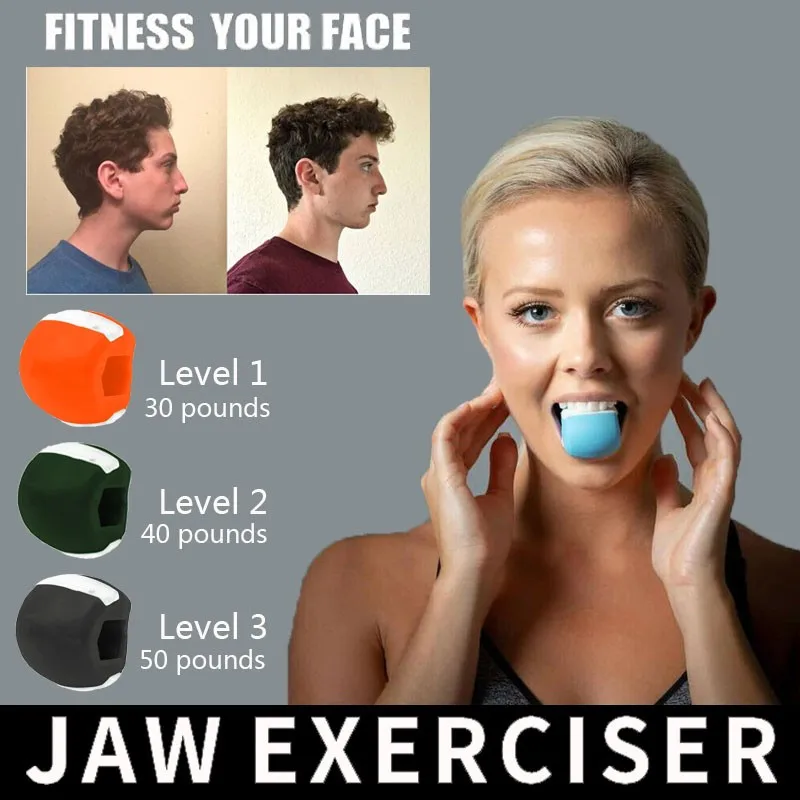 Face Masseter men facial pop n go mouth jawline Jawrsize Jaw Muscle Exerciser chew ball chew bite breaker training
Face Masseter men facial pop n go mouth jawline Jawrsize Jaw Muscle Exerciser chew ball chew bite breaker training