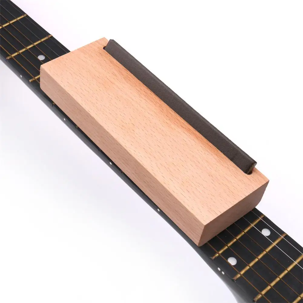 Wooden Block Guitar Fix Fret File Ends Grind Cutting Edge Burr Repair Tool Guitarra Chamfer Fretboard Tools 175x56mm | Спорт и