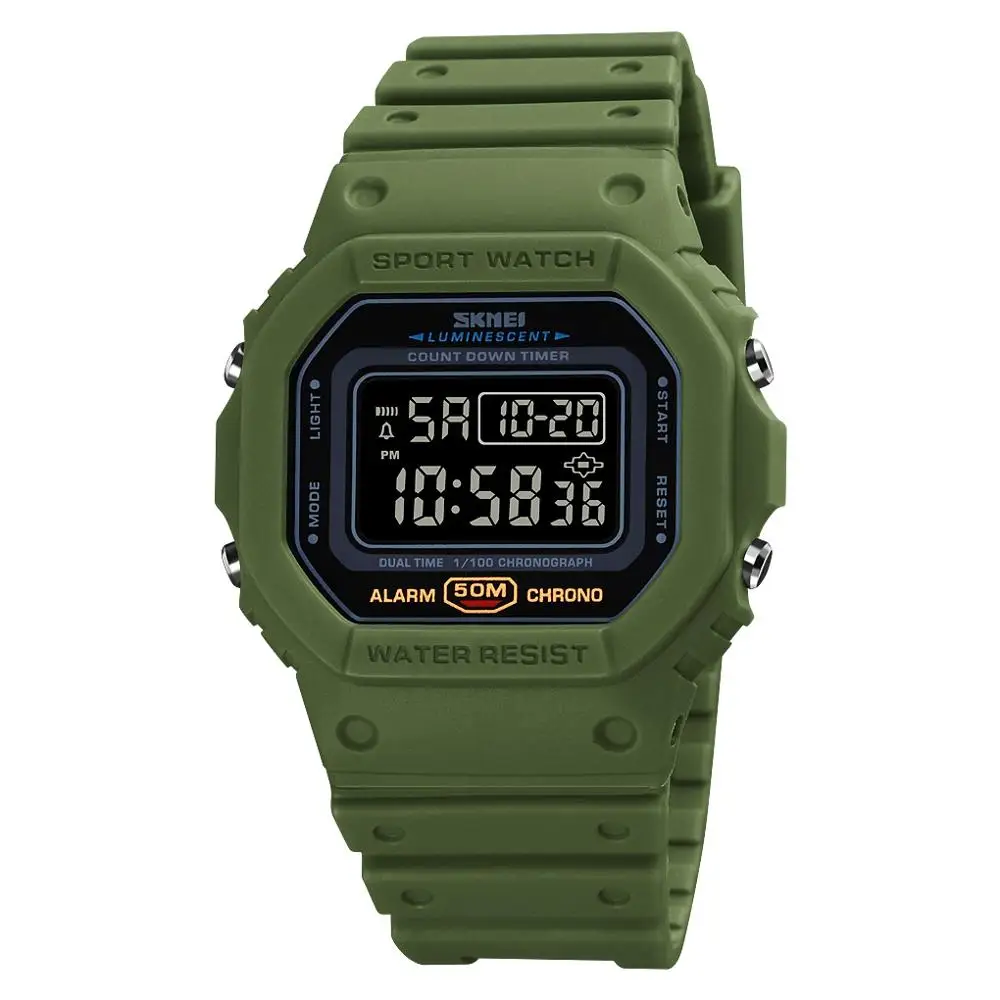 SKMEI Square Men's Digital Watch Electronic Waterproof Luminous Display 12/24 Hour Clock Date Week Sport Watch montre homme 1628
SKMEI Square Men's Digital Watch Electronic Waterproof Luminous Display 12/24 Hour Clock Date Week Sport Watch montre homme 1628