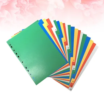 40PCS Conveneint Colorful A4 Plastic Page Dividers Binder Dividers Insertable Tab for Files
40PCS Conveneint Colorful A4 Plastic Page Dividers Binder Dividers Insertable Tab for Files