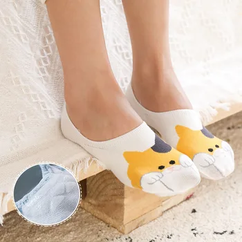 1 Pair Casual Boat Socks Silicone Non-slip Invisible Socks Cat Printed Elastic Comfortable Female Breathable Ankle Socks
1 Pair Casual Boat Socks Silicone Non-slip Invisible Socks Cat Printed Elastic Comfortable Female Breathable Ankle Socks
