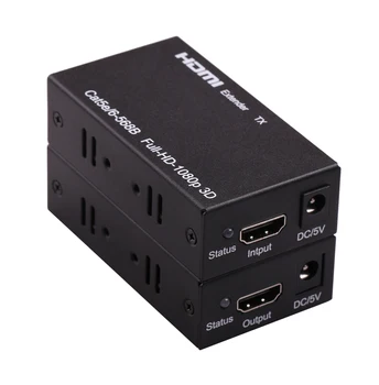 1080P HDMI Extender Extension Cord Transmitter Receiver Over Cat 5e 6 CAT6 RJ45 Ethernet Network Cable 60M DVD To TV Converter
1080P HDMI Extender Extension Cord Transmitter Receiver Over Cat 5e 6 CAT6 RJ45 Ethernet Network Cable 60M DVD To TV Converter
