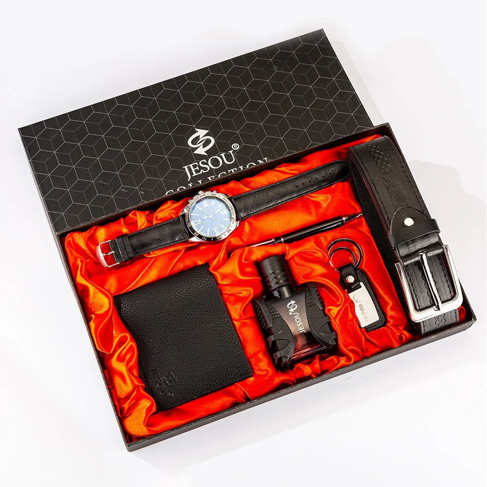 regalos para hombre Boutique Gift Belt+wallet+perfume+key Chain+large Dial Quartz Watch+pen Gift To Father, Friend And Brother 
regalos para hombre Boutique Gift Belt+wallet+perfume+key Chain+large Dial Quartz Watch+pen Gift To Father, Friend And Brother