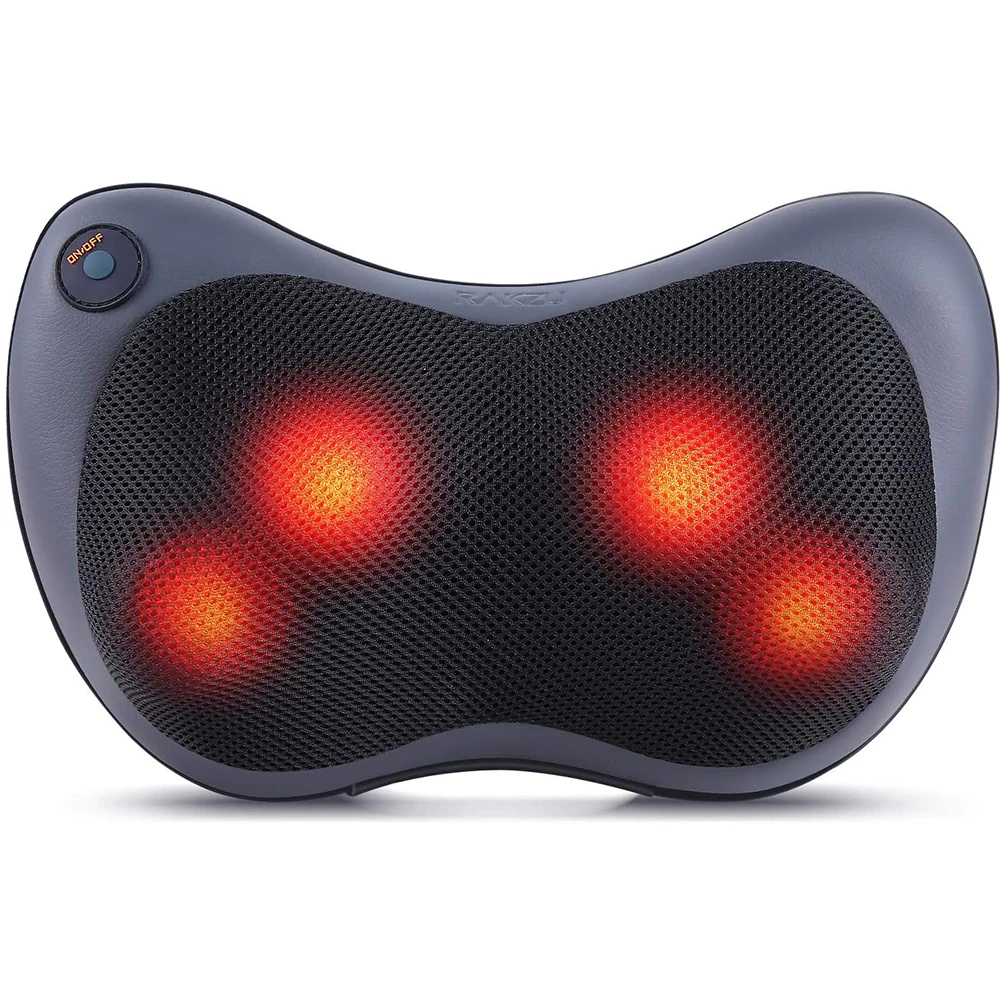 Shiatsu Back & Neck Massager Cordless Rechargeable Kneading Body Massage Pillow with Heat Black
Shiatsu Back & Neck Massager Cordless Rechargeable Kneading Body Massage Pillow with Heat Black