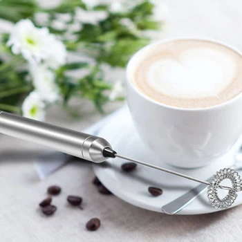 1x Electric Milk Frother Whisk Mixer Kitchen Coffee Handheld Eggbeater Equipment 
1x Electric Milk Frother Whisk Mixer Kitchen Coffee Handheld Eggbeater Equipment