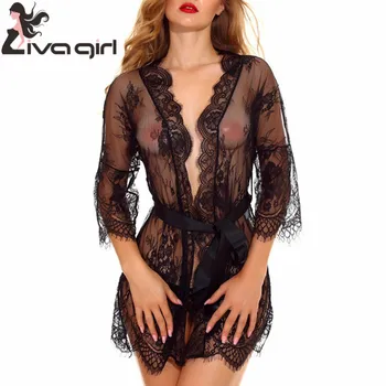 Women Sexy Lace Lingerie Plus Size Women Mesh Nightgown Casual Lace Hollow 1PC Pajamas Nightwear Underwear
Women Sexy Lace Lingerie Plus Size Women Mesh Nightgown Casual Lace Hollow 1PC Pajamas Nightwear Underwear