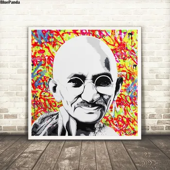 Gandhi Portrait Canvas Poster Print Abstract Painting Black White Graffiti Wall Art Picture Modern Home Decoration
Gandhi Portrait Canvas Poster Print Abstract Painting Black White Graffiti Wall Art Picture Modern Home Decoration