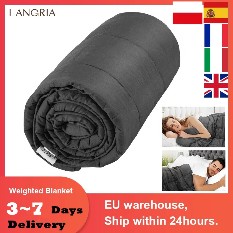 Утяжеленное одеяло LANGRIA 120x18 0 см/150x200 см для взрослых и детей мягкое тяжелые одеяла