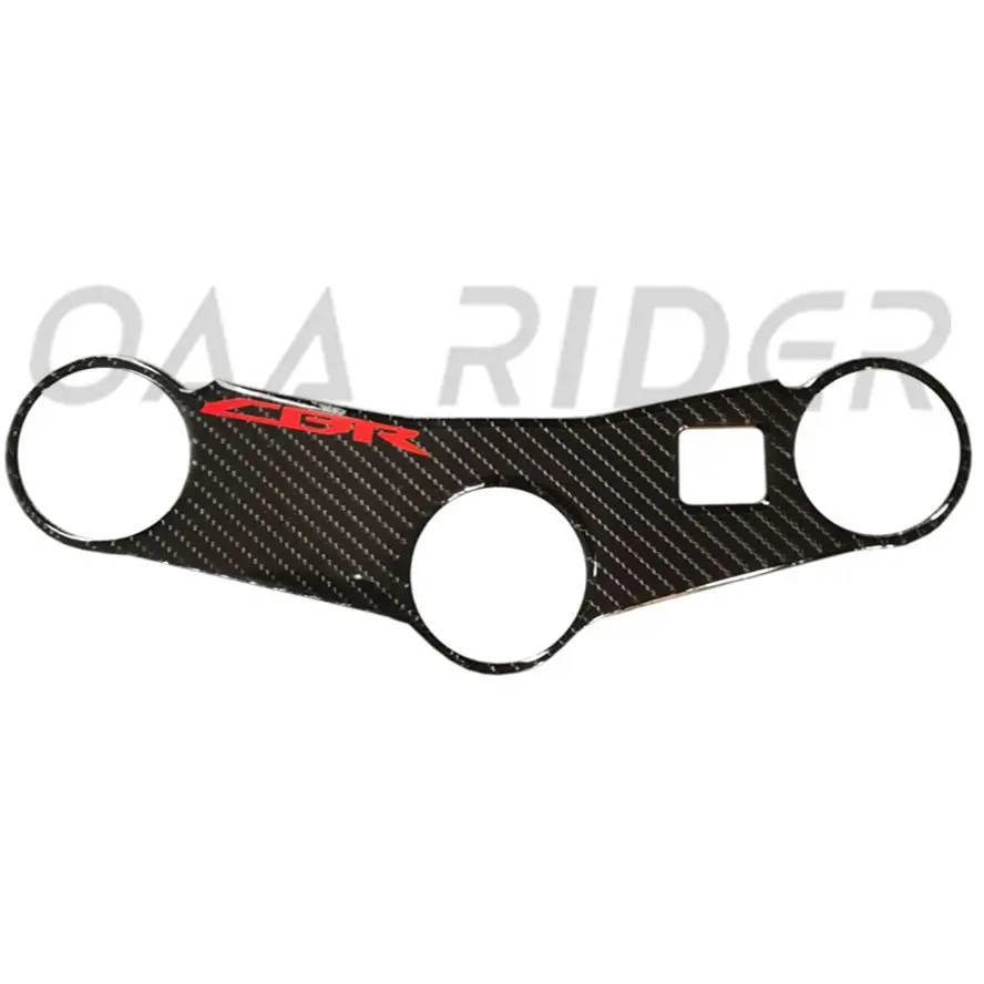 

Pattern Top Triple Clamp Yoke Sticker For Honda CBR 600RR CBR600RR F5 2003 2004 Motorcycle Carbon Fiber 3D Raise Decal Racing