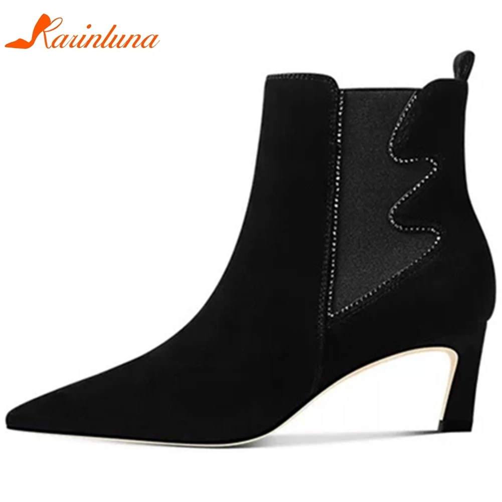 Karinluna Hot Sale 2020 Strange Style Black Shoes Women Pumps Female Pointed Toe Slip-On High Heels Crystal Pumps Women Shoes
Karinluna Hot Sale 2020 Strange Style Black Shoes Women Pumps Female Pointed Toe Slip-On High Heels Crystal Pumps Women Shoes