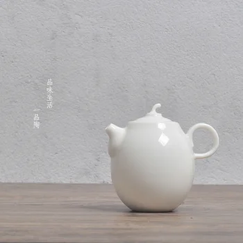 White Jade Pot Culture Gift Kung Fu Tea Set Single Product Set Ceramic Whiteware Tea Pot Porcelain Teapot Tea Cups Tea Pots 
White Jade Pot Culture Gift Kung Fu Tea Set Single Product Set Ceramic Whiteware Tea Pot Porcelain Teapot Tea Cups Tea Pots