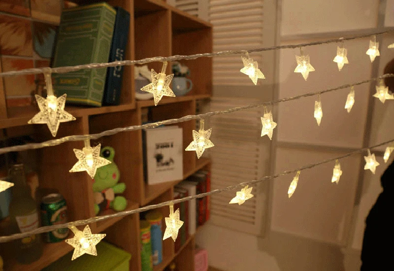 Fairy Lights 10M/20M/30M Snowflake Star Ball Christmas String Lights Garlands Outdoor For Room Wedding Party New Year Decoration Fairy Lights 10M/20M/30M Snowflake Star Ball Christmas String Lights Garlands Outdoor For Room Wedding Party New Year Decoration
